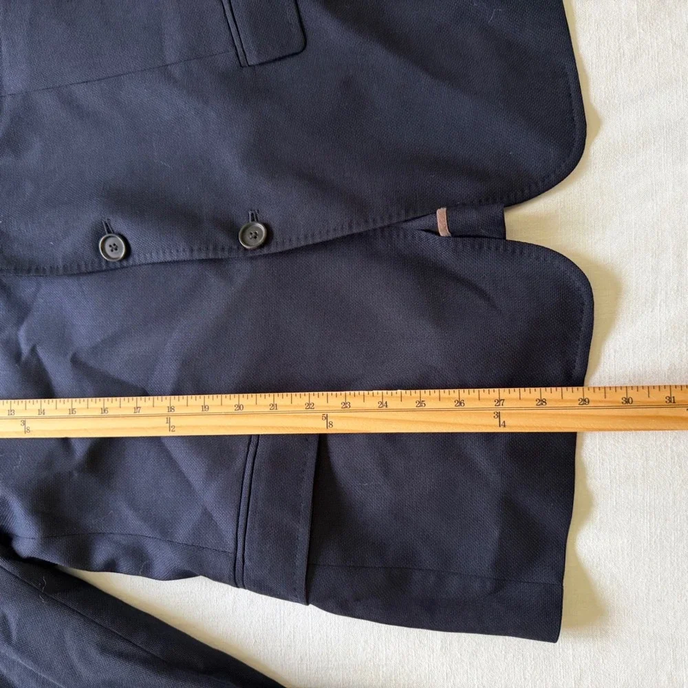 Billy Reid Navy Blue 3 Button Blazer Sport Coat Made in Italy Mens Size 40R